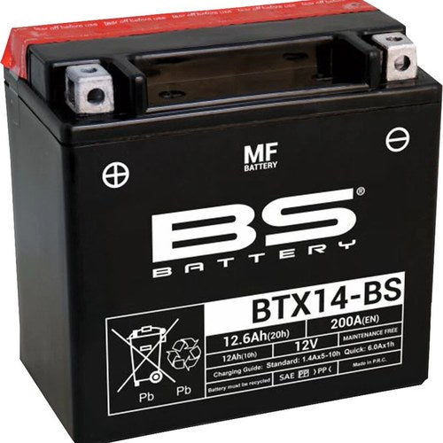 BS Battery Maintenance Free Battery BTX14-BS #300604