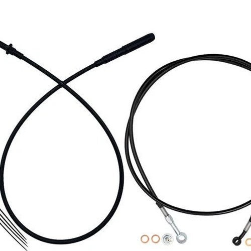 Fat Baggers EZ Install Cable Kit for 16" Ape Bars Black/Black #249916-B
