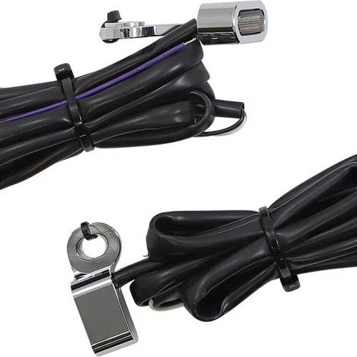 Drag Specialties Handlebar Marker Lights Chrome Smoke Harley Davidson Sportster