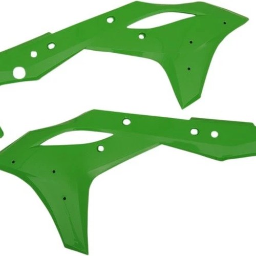 Cycra Powerflow Radiator Shrouds Green #1CYC-1868-72 for Kawasaki KX250F