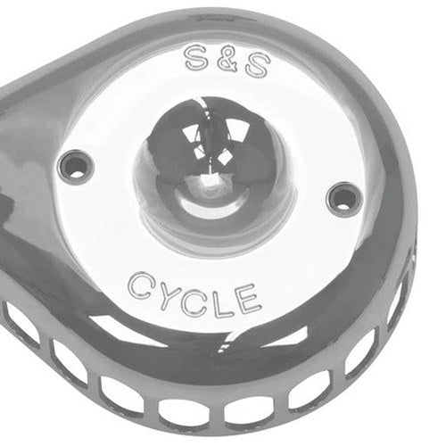S&S Replacement Mini Teardrop Air Cleaner Cover Chrome