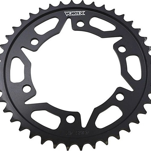 Vortex Steel Rear Sprocket 42T 530 Black #436S-42 for Kawasaki/Suzuki