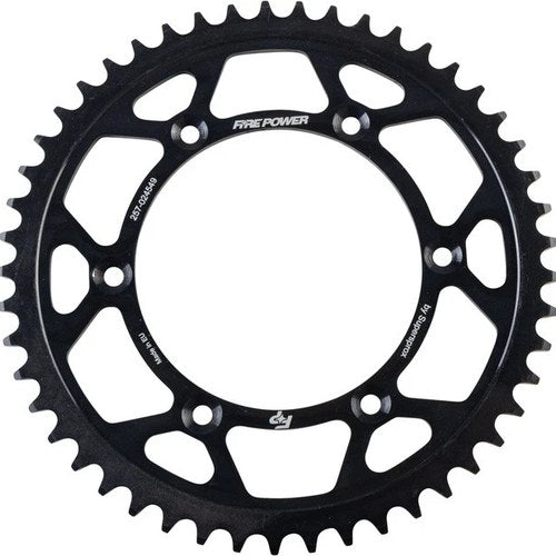 Fire Power 520 Steel Rear Sprocket 49T Black #FPS-245-49-BLK for Yamaha
