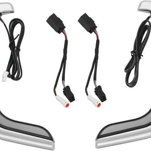 Kuryakyn Tracer Lower Fairing Accent Lights Chrome White #2956 Harley Davidson