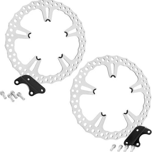 Arlen Ness Jagged Brake Rotor Kit 15" Front Chrome 300-096 Harley Davidson V-Rod
