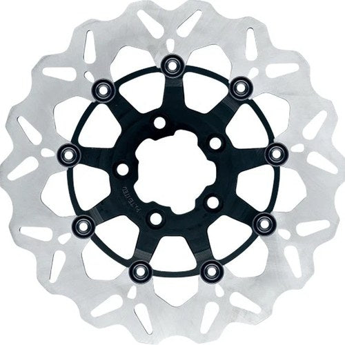 GBrakes Floating Wave Brake Rotor 11.5" Rear Black #GBDU002 Harley Davidson