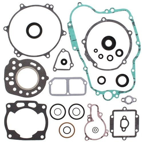 Vertex-Winderosa Complete Gasket Kit with Oil Seals Kawasaki KX125 1988
