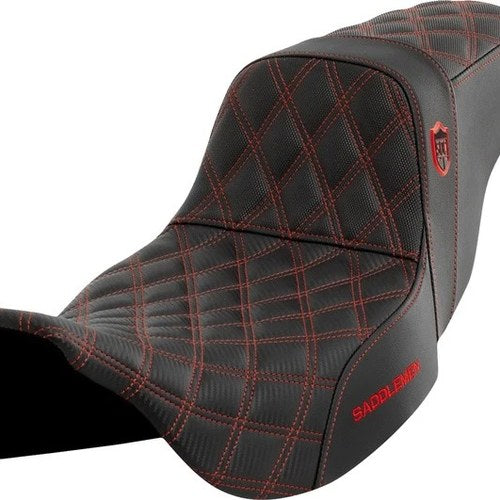 Saddlemen Sdc Performance Gripper Seat Red Stitch #284838 Harley Davidson