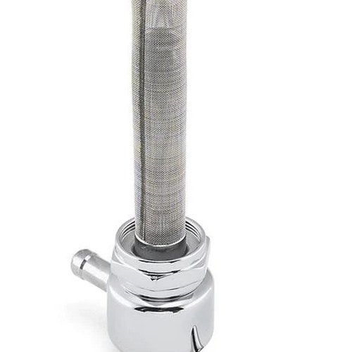 Pingel Smooth Power-Flo Petcock Chrome 180 Degree Inward 22mm Round #6311-CR