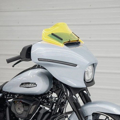 Klock Werks Ice Kolor Flare Windshield 8" Yellow Ice KWW-01-0725 Harley Davidson
