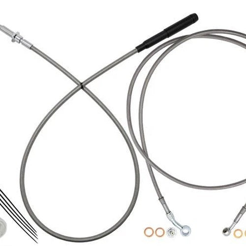 Fat Baggers EZ Install Cable Kit for 16" Ape Bars Stainless/Chrome #219916-C