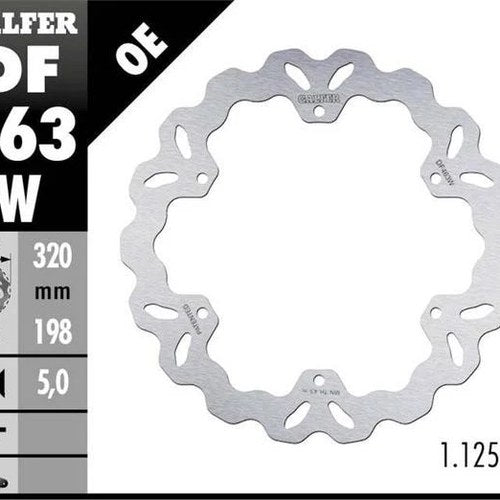 Galfer Wave Rotor Rear #DF463W for Yamaha XVZ1300A Royal Star/XJ600S Seca II