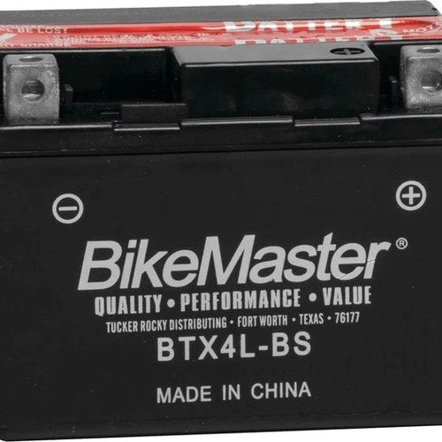 BikeMaster Maintenance Free Battery BTX4L-BS #781306 for Yamaha/Honda/Aprilia