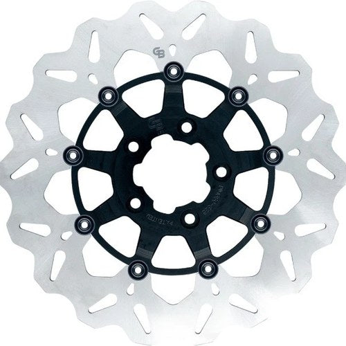 GBrakes Floating Wave Brake Rotor 11.8" Front Black #GBD9001X Harley Davidson