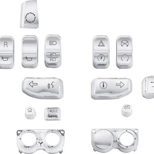 Drag Specialties Handlebar Switch Cover Kit 13-Piece Chrome #264586