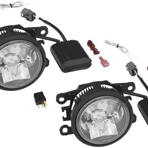 Show Chrome Dual Function LED Fog Lights S/F Black/Clear #61-121 fits Yamaha
