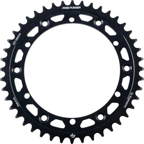 Fire Power 520 Steel Rear Sprocket 44T Black #FPS-853-44-BLK for Yamaha