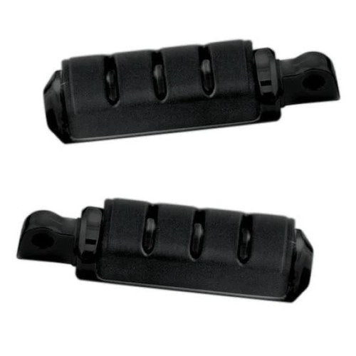 Kuryakyn Trident Iso Footpegs With Adapter Small Male Mount Black #7560