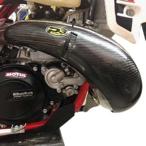 P3 Carbon Fiber Pipe Guard for Fmf Pipe Beta 250 RR 2T/300 RR 2T 2020-2021
