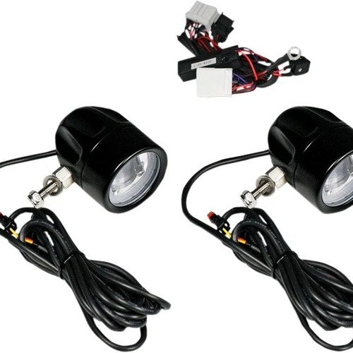 Custom Dynamics ProBEAM LED Halo Fog Lights Black #PB-FOG-HD-B Harley Davidson