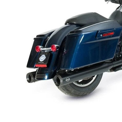 S&S Grand National 4" Slip-On Mufflers Black #550-0690 Harley Davidson