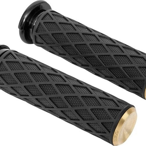 Arlen Ness Diamond Grips Brass #500-009 Harley Davidson