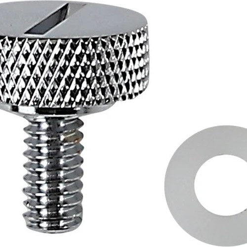 DS Seat Knob Slotted 1/4"-20 Chrome