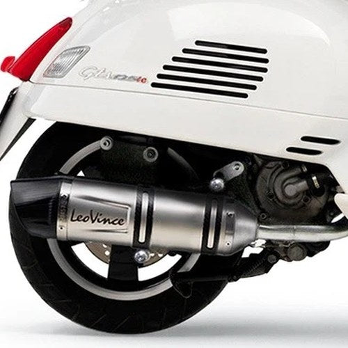 Leo Vince LV One Evo Slip-On Exhaust Stainless/Stainless/Carbon #8571E Vespa