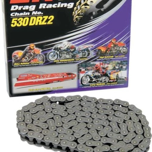 EK 530 DRZ2 Series Drag Racing Chain 130 Links Chrome