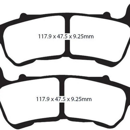 Lyndall Gold Plus Brake Pads Front #7236-G+ Harley Davidson Sportster