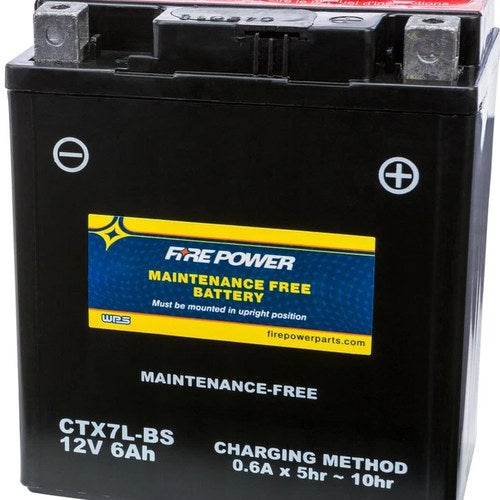 Wps Fire Power CTX7L-BS Maintenance Free Battery #CTX7L-BS