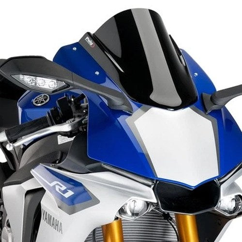 Puig Racing Windscreen Black #7648N Yamaha YZF-R1/YZF-R1M/YZF-R1S