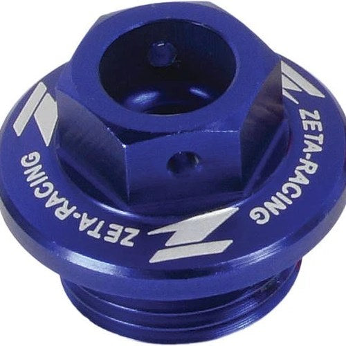Zeta Oil Filler Plug Blue fits Kawasaki/Suzuki KX250F/KX450F/KX250/RM-Z250