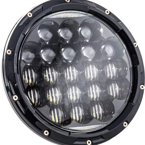 Letric Lighting Aggressive Multi-Mini LED Headlight For Harley-Davidson 7" Black
