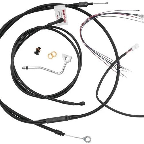Burly Handlebar Cable/Line Kit for 14" Hangers w/ABS Black #B30-1176