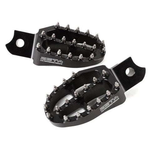 Zeta Aluminum Footpegs Black #ZE93-1670 for Yamaha XT250