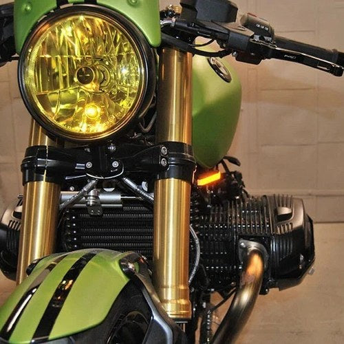 New Rage Cycles LED Front Turn Signals Amber #R9T-FB BMW R nineT 2014-2023