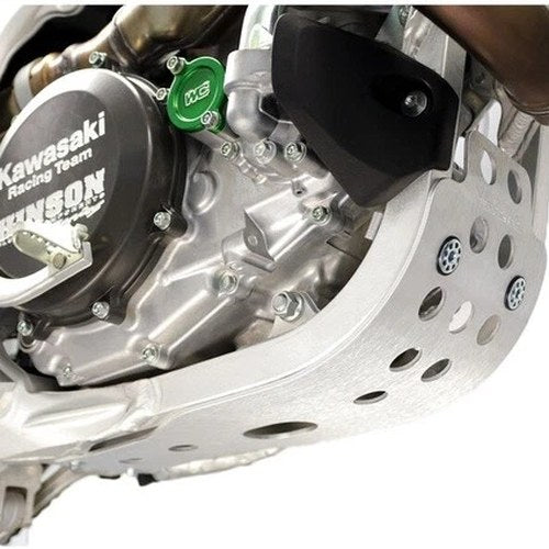 Works Connection Aluminum Skid Plate Silver #10-299 for Kawasaki KX450 4-Stroke