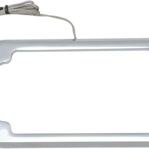 Cycle Visions Beveled License Plate Frame with Tag Light Chrome