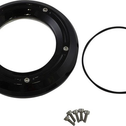 Trask Assault Derby Cover Gloss Black #TM-0042BK Harley Davidson Softail