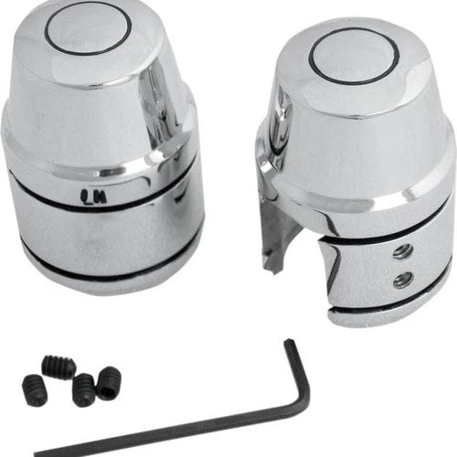 DS Upper Shock Bolt/Stud Covers Chrome Harley Davidson Sportster #144655