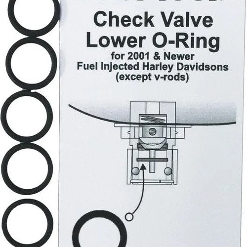 Fuel Tool Efi Check Valve Lower O-Ring 5-Pack MC200-5 Harley Davidson