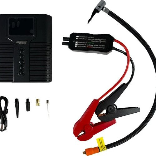 Moose Battery Jump Starter with Air Compressor
