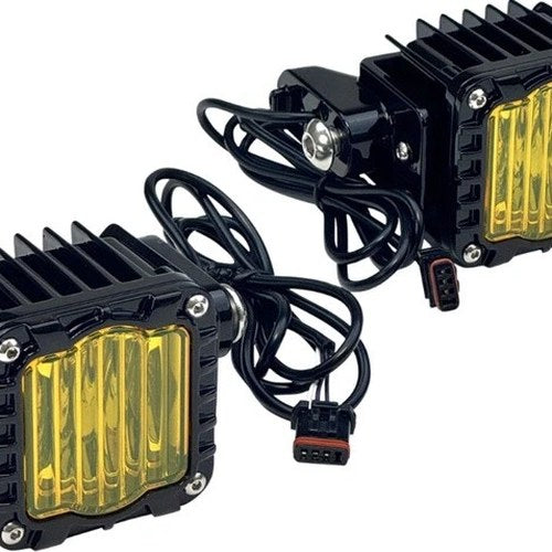 Custom Dynamics LED Front Turn Signals Black/Yellow #SD-LRST-FT-YB