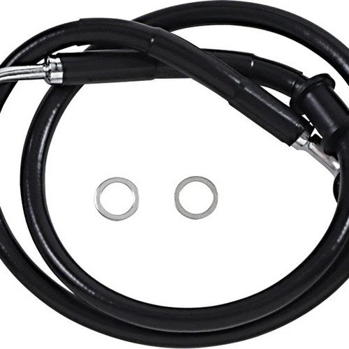 DS Black Vinyl Front Upper ABS Brake Line Kit 30-3/4" +4" Black #212091