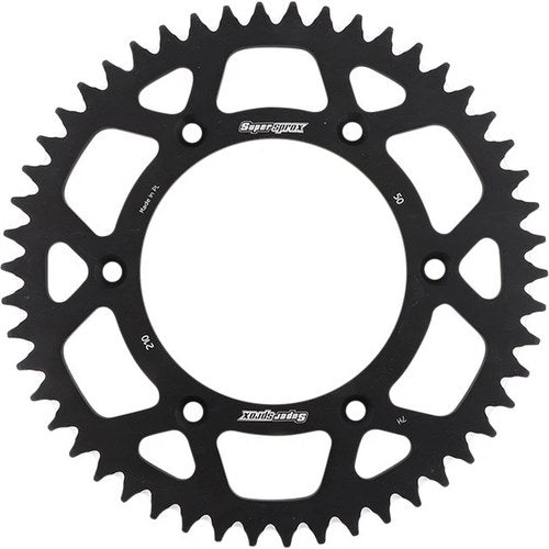 Supersprox Racing Aluminum Rear Sprocket 520 50T Black #RAL-210-50-BLK for Honda