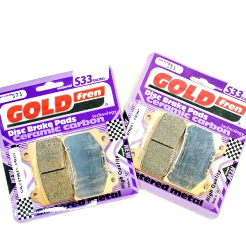 Brake Pad Set Racing for both Front Calipers GoldFren S33-073 Ebc Equiv F380