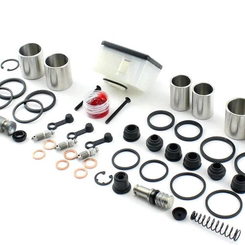 Brake Caliper Seal+Master Cylinder Kit for 1983 Honda GL1100 Goldwing Front Rear