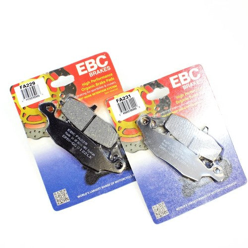 Ebc Organic Brake Pad Set - 2 Pair FA229+FA231