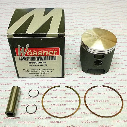Piston Kit 1979 CR125 56.25 Forged Wossner 8150D025